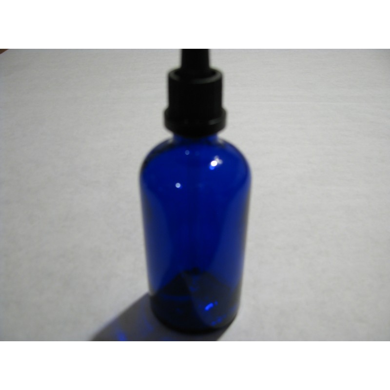 Steklenička Aroma 100 ml - modro steklo s pipeto
