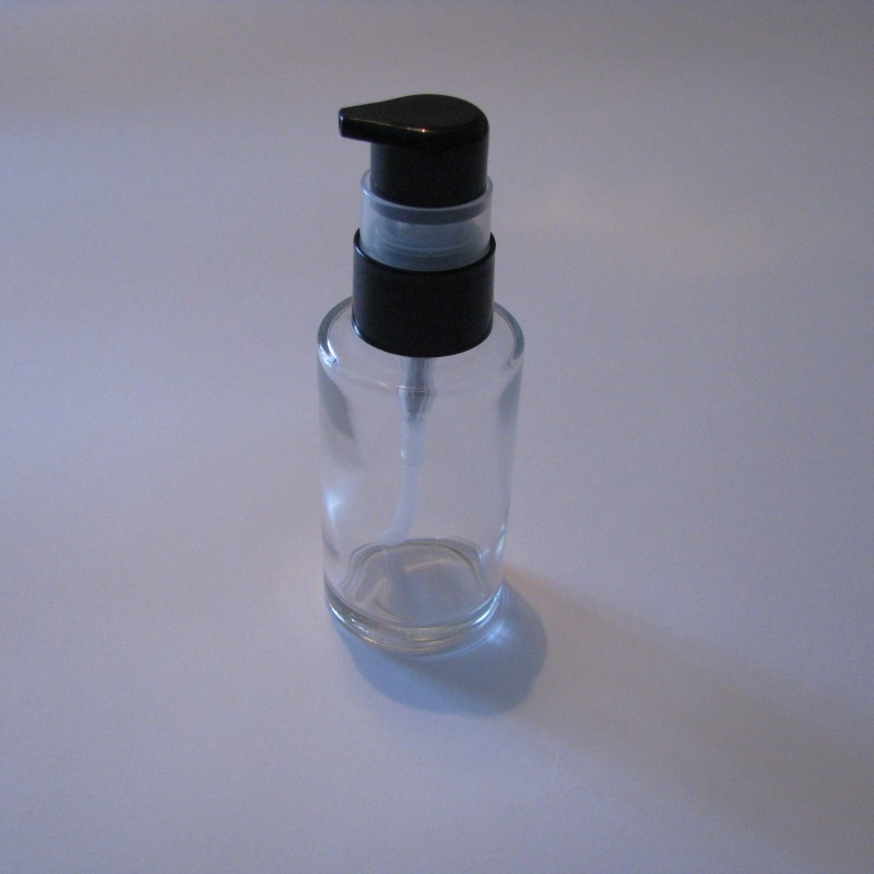 Steklenička Minerva 30 ml s črno pumpico za kreme