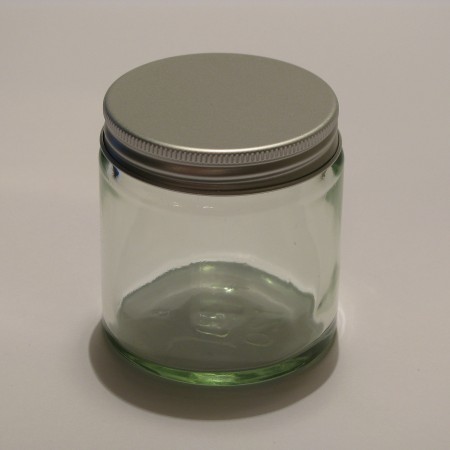 Lonček Aroma 100 ml prozorno steklo s srebrnim pokrovčkom