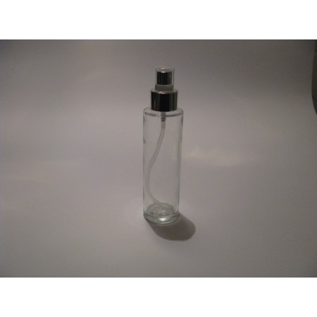 Steklenička Minerva 100 ml s srebrno pumpico